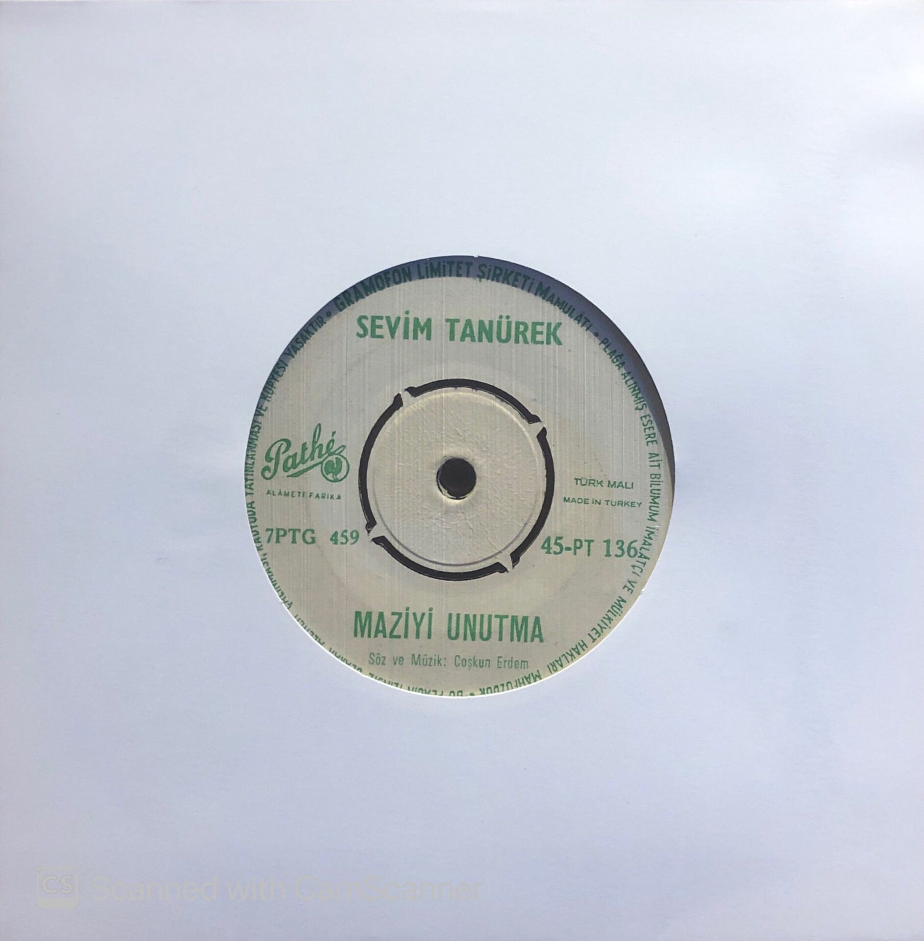 Sevim Tanürek - Maziyi Unutma / Kader Böyle İmiş 45lik
