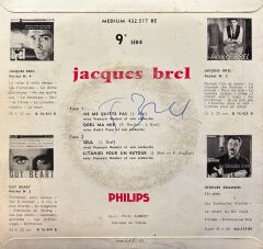 Jacques Brel - Ne Me Quitte pas , 4 şarkılık 45'lik