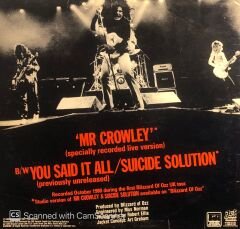Ozzy Osbourne – Live E.P. MAXI