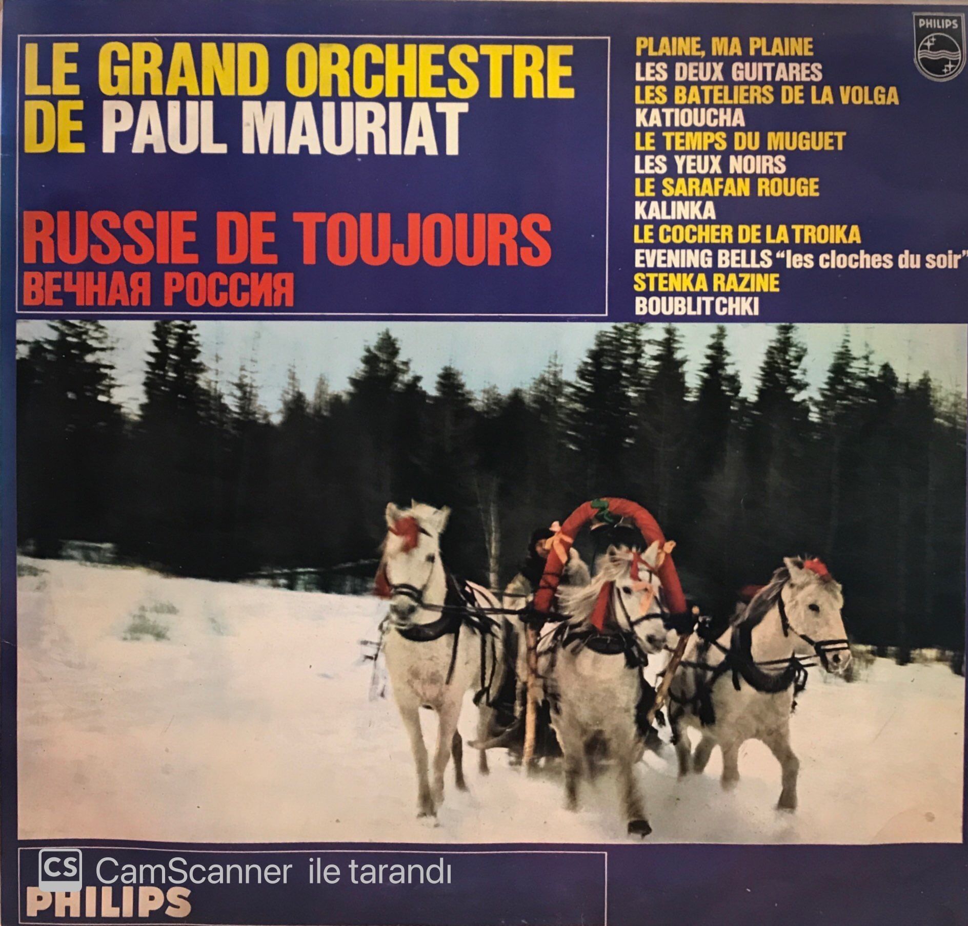 Le Grand Orchestre De Paul Mauriat – Russie De Toujours LP