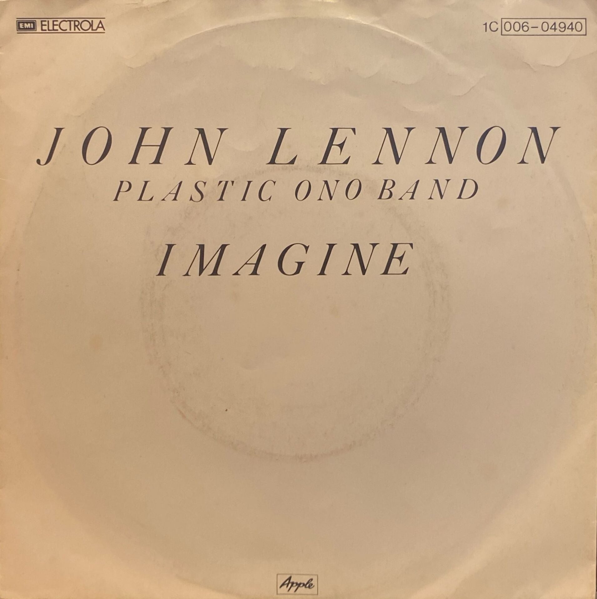 John Lennon, Plastic Ono Band – Imagine / It's So Hard 45'lik