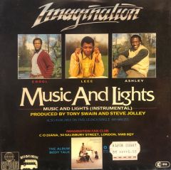 Imagination - Music And Lights 45'lik