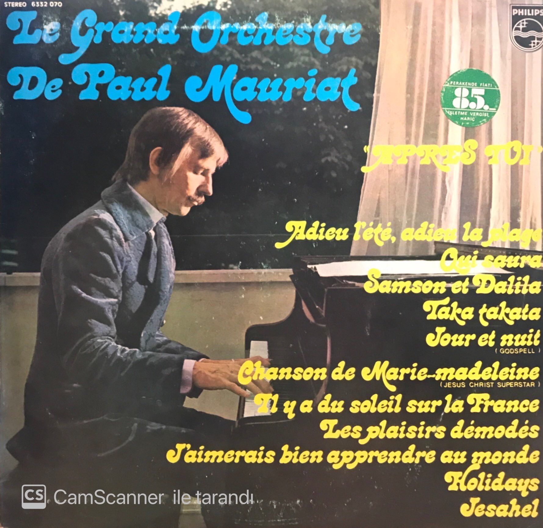 Le Grand Orchestre De Paul Mauriat – Après Toi LP