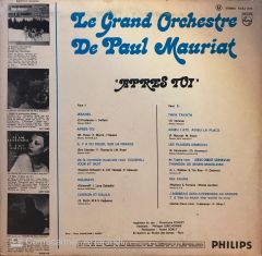 Le Grand Orchestre De Paul Mauriat – Après Toi LP