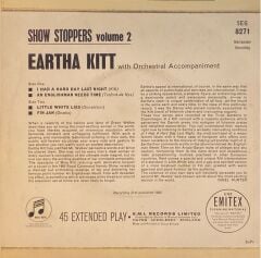 Eartha Kitt – Showstoppers (Vol.2) 45'lik
