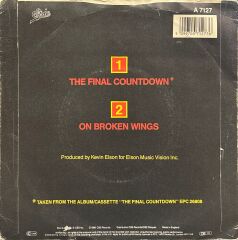 Europe - The Final Countdown / On broken Wings 45'lik