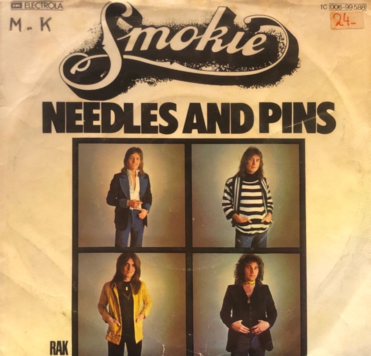 Smokie - Needles And Pins / No One Could Ever Love You More 45'lik