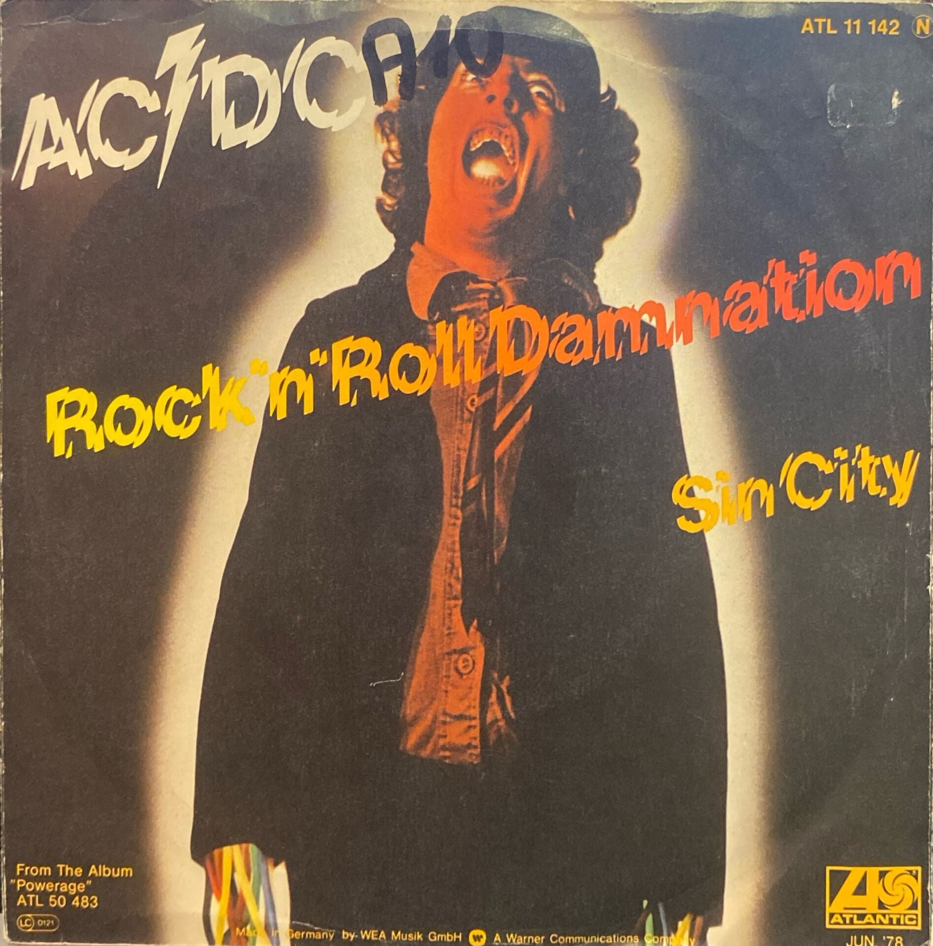 AC/DC – Rock 'N' Roll Damnation / Sin City 45'lik