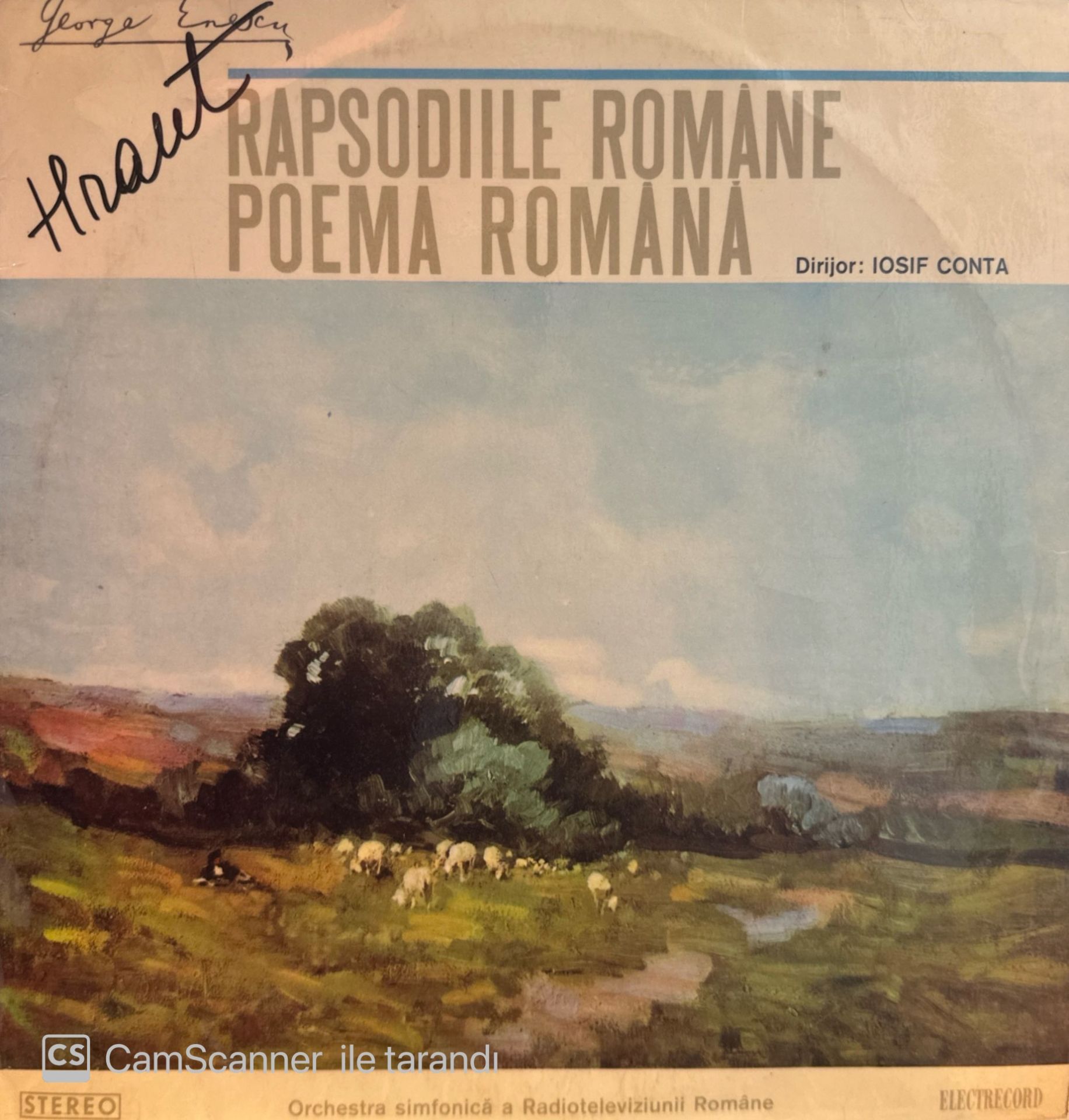 George Enescu – Iosif Conta, Orchestra Simfonică A Radioteleviziunii Române – Rapsodiile Române / Poema Română LP