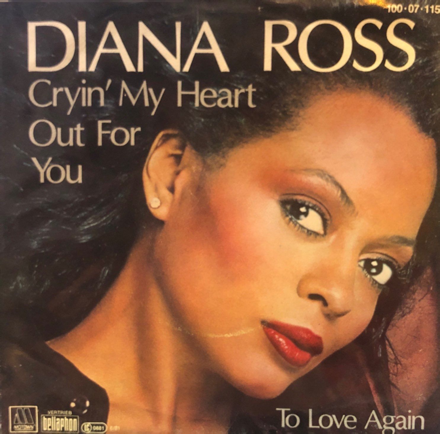 Diana Ross - Cryin' My Heart Out For You / To Love Again 45'lik