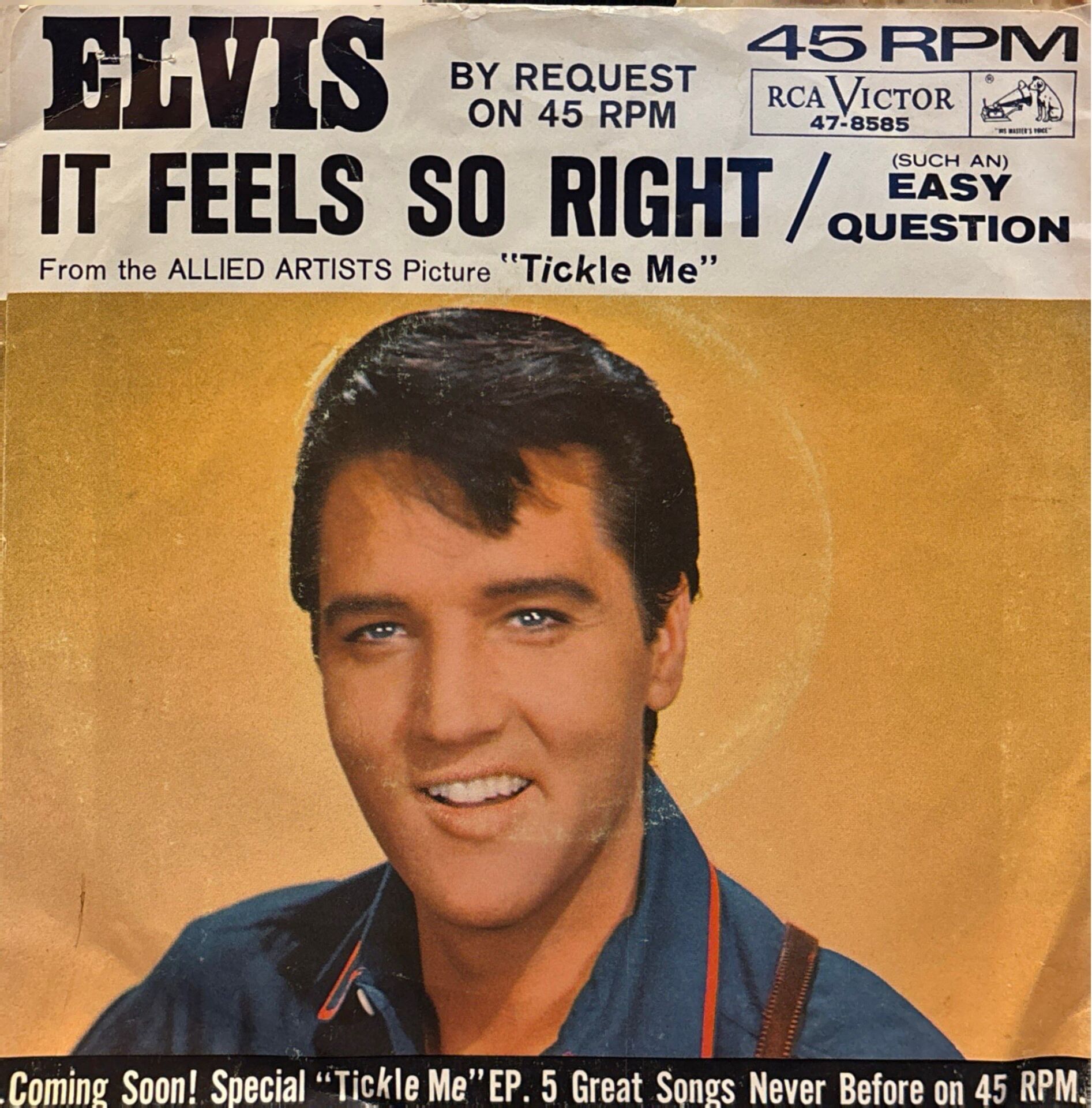 Elvis Presley – (Such An) Easy Question / It Feels So Right 45'lik