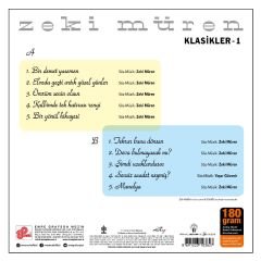 Zeki Müren - Klasikler 1 (Dünden Bugüne 8)  LP