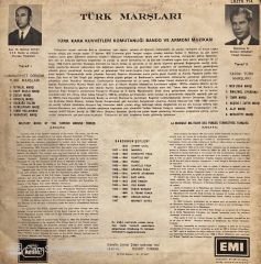 Türk Kara Kuvvetleri Komutanlığı Bando ve Armoni Muzıkası – Türk Marşları LP
