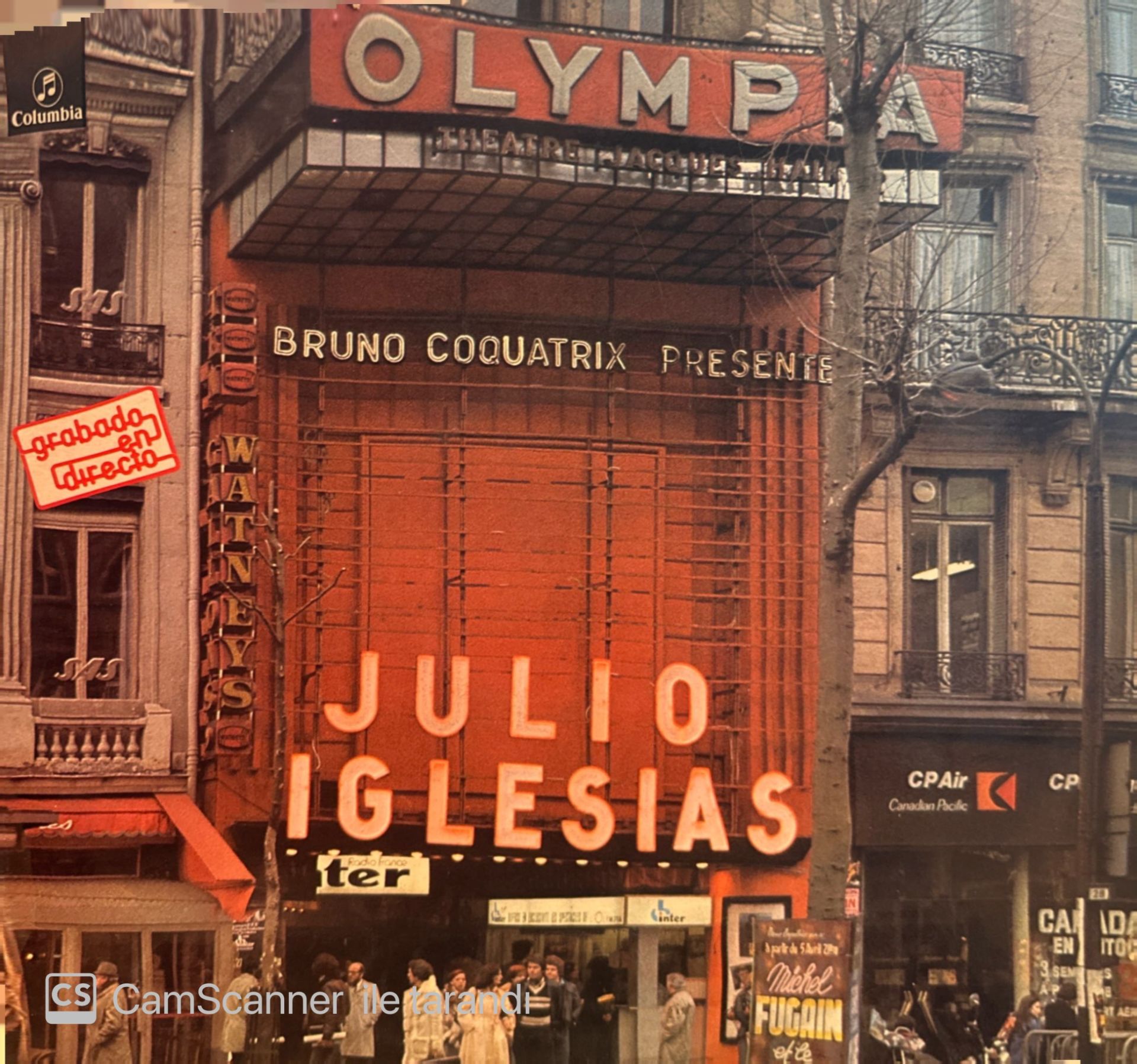 Julio Iglesias – En El Olympia LP