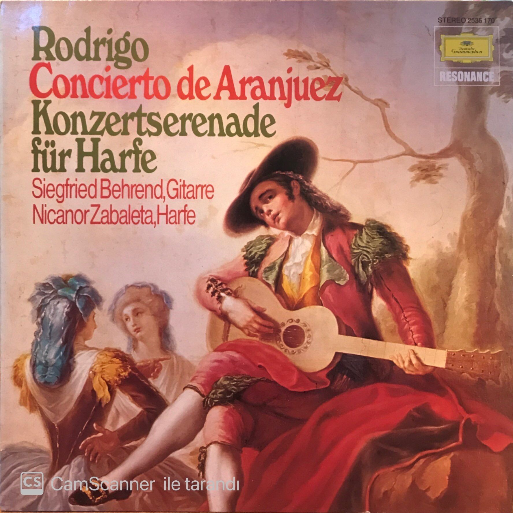 Rodrigo*, Siegfried Behrend, Nicanor Zabaleta – Concierto De Aranjuez / Concert Serenade For Harp LP