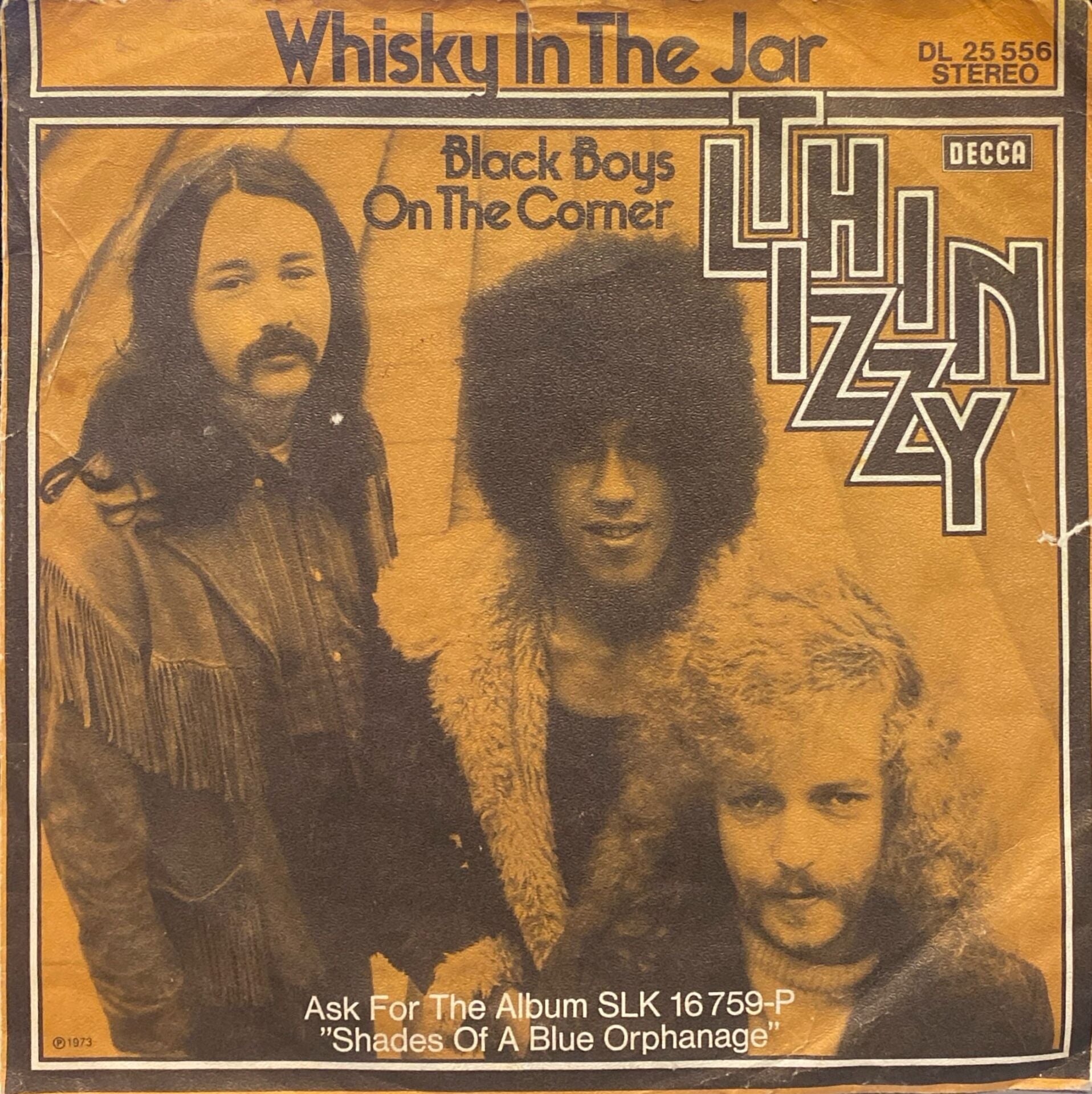 Thin Lizzy – Whisky In The Jar / Black Boys On The Corner 45'lik