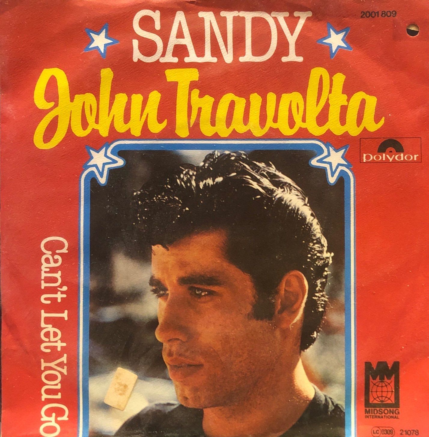 John Travolta – Sandy / Can't Let You Go 45'lik
