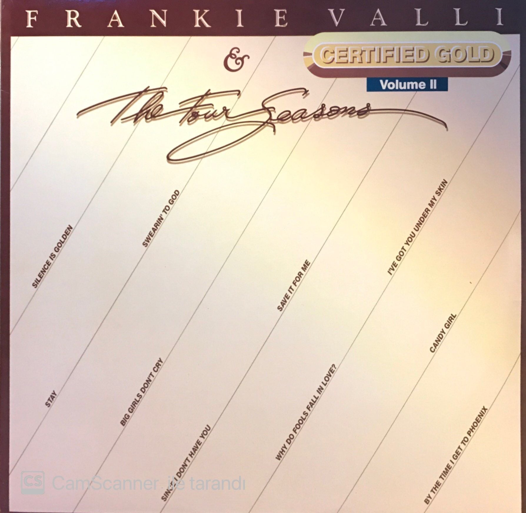 Frankie Valli & The Four Seasons* – Certifed Gold Volume II LP