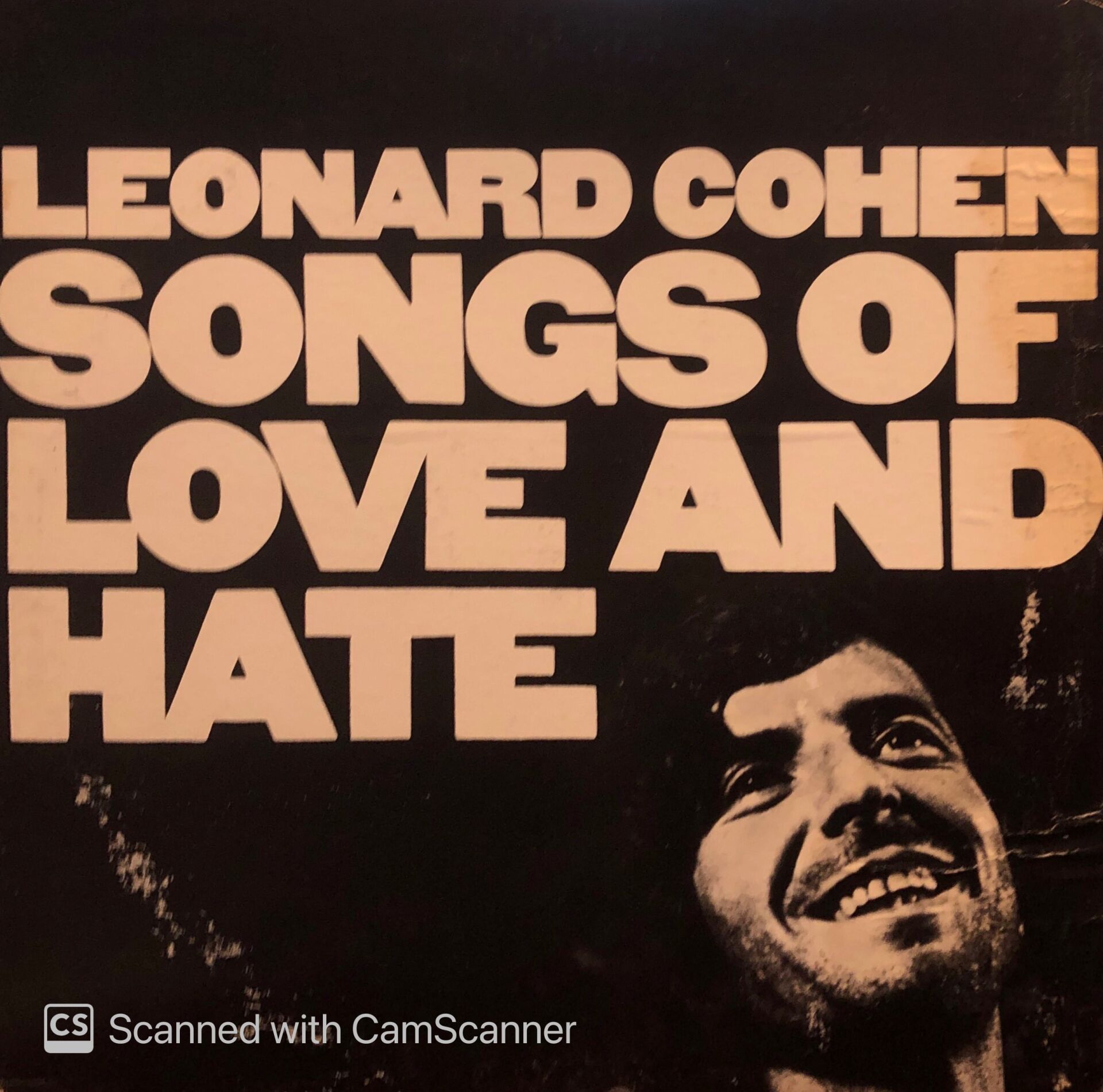 Leonard Cohen – Songs Of Love And Hate LP