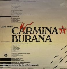 Svetlana Bojčević, Predrag Protić, Slobodan Stanković (2), Akademski Hor ''Branko Krsmanović''*, Beogradska Filharmonija, Darinka Matić-Marović / Carl Orff – Carmina Burana LP