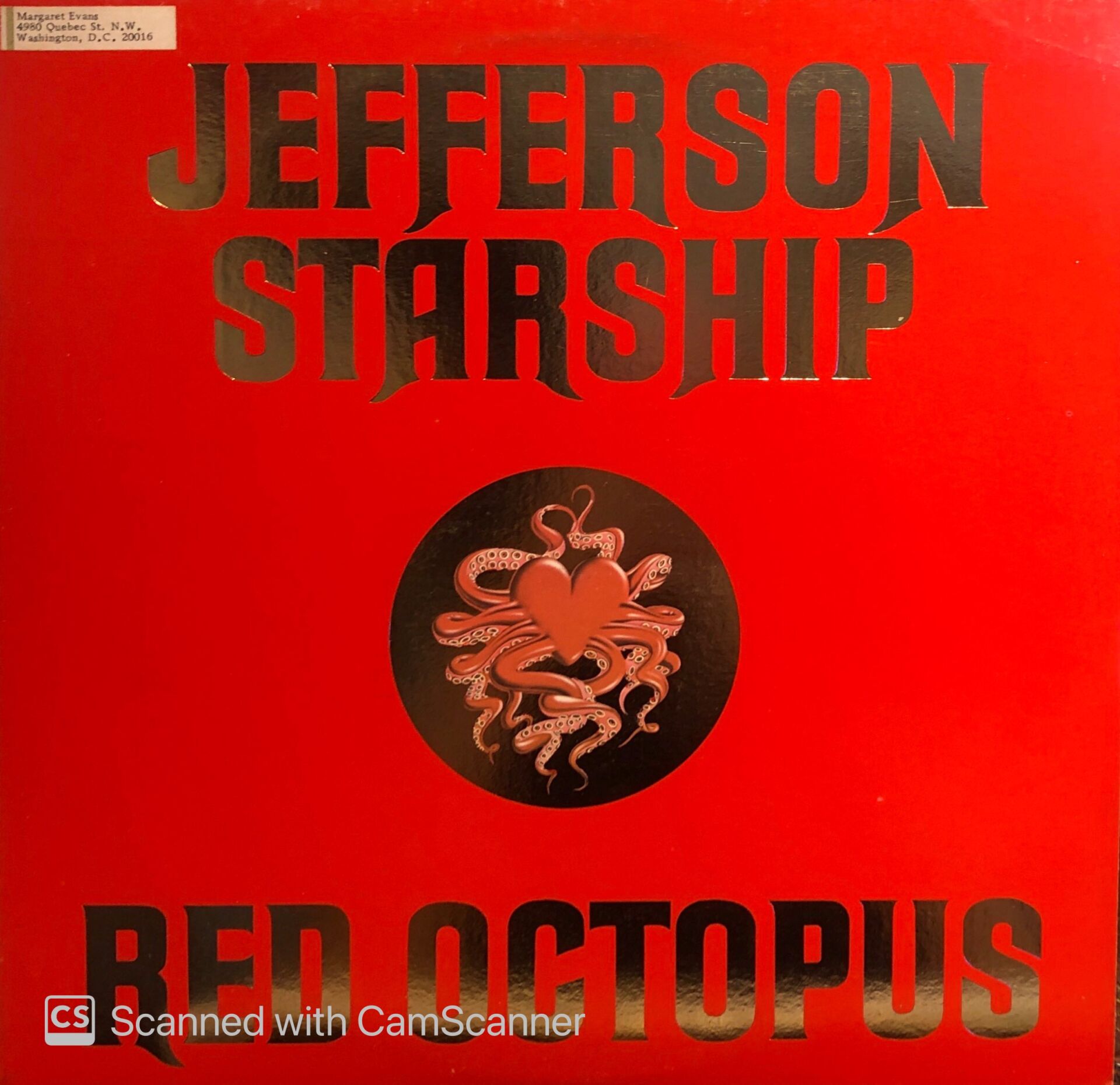 Jefferson Starship – Red Octopus LP