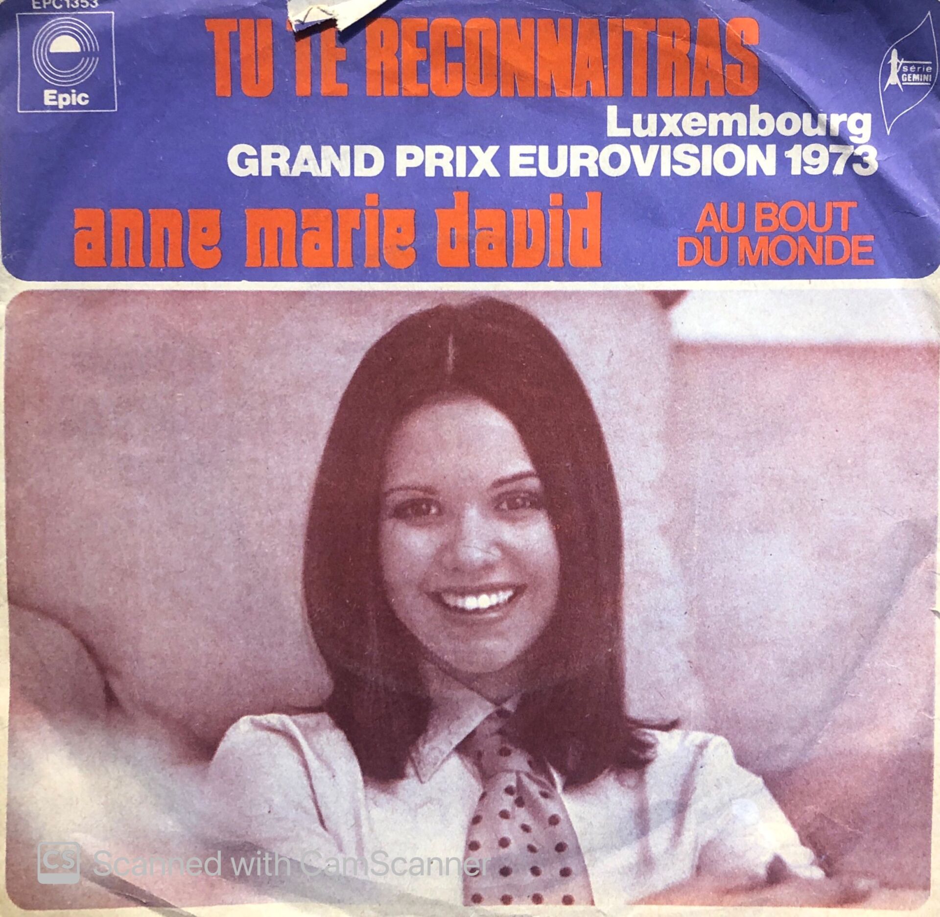 Anne Marie David - Tu Te Reconnaitras / Au Bout De Monde 45lik