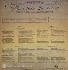 Vivaldi – Virtuosi Di Roma, Renato Fasano – The Four Seasons LP