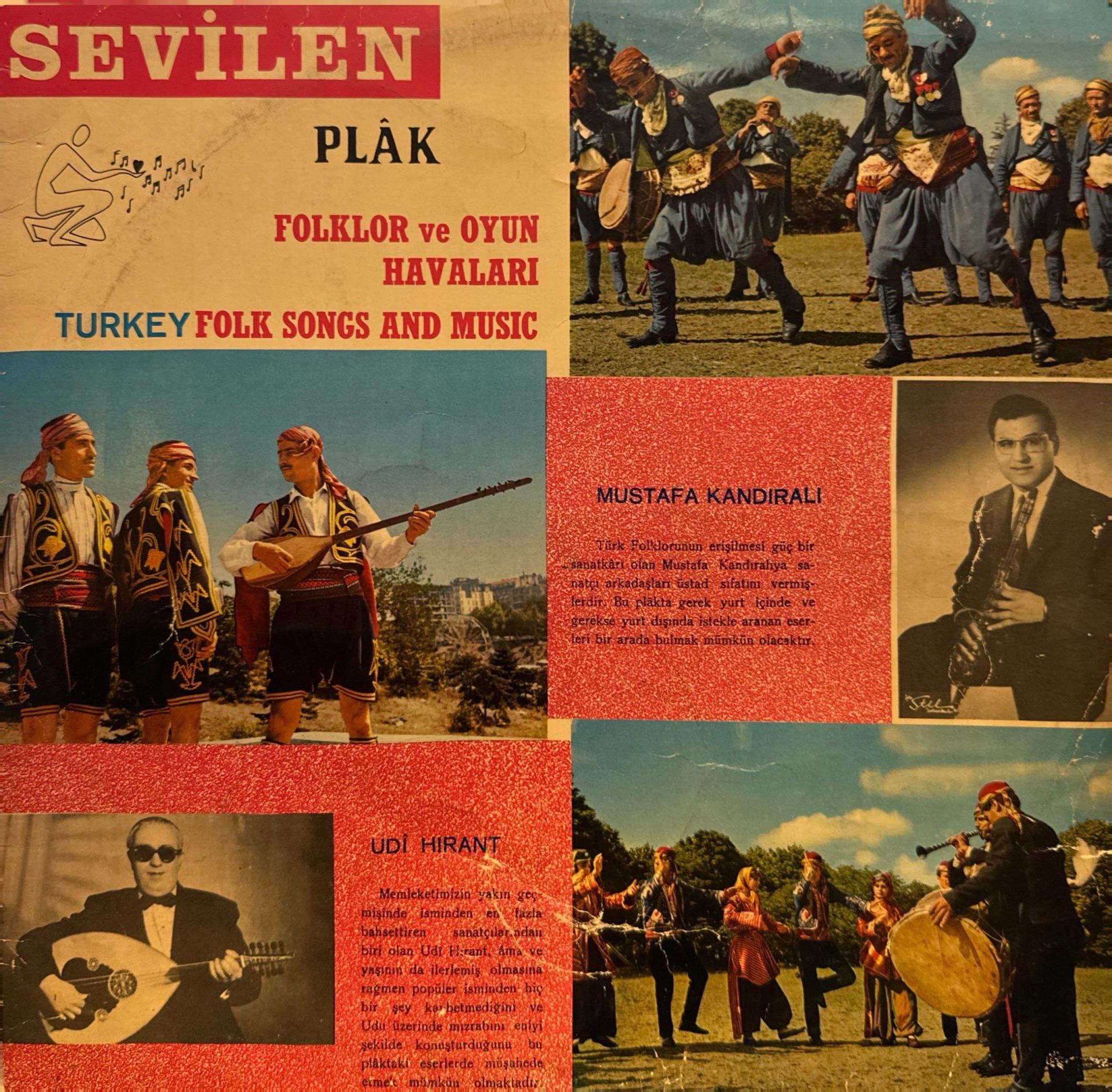 Mustafa Kandıralı / Udi Hırant – Folklor Ve Oyun Havaları, Folk Songs And Music Turkey LP