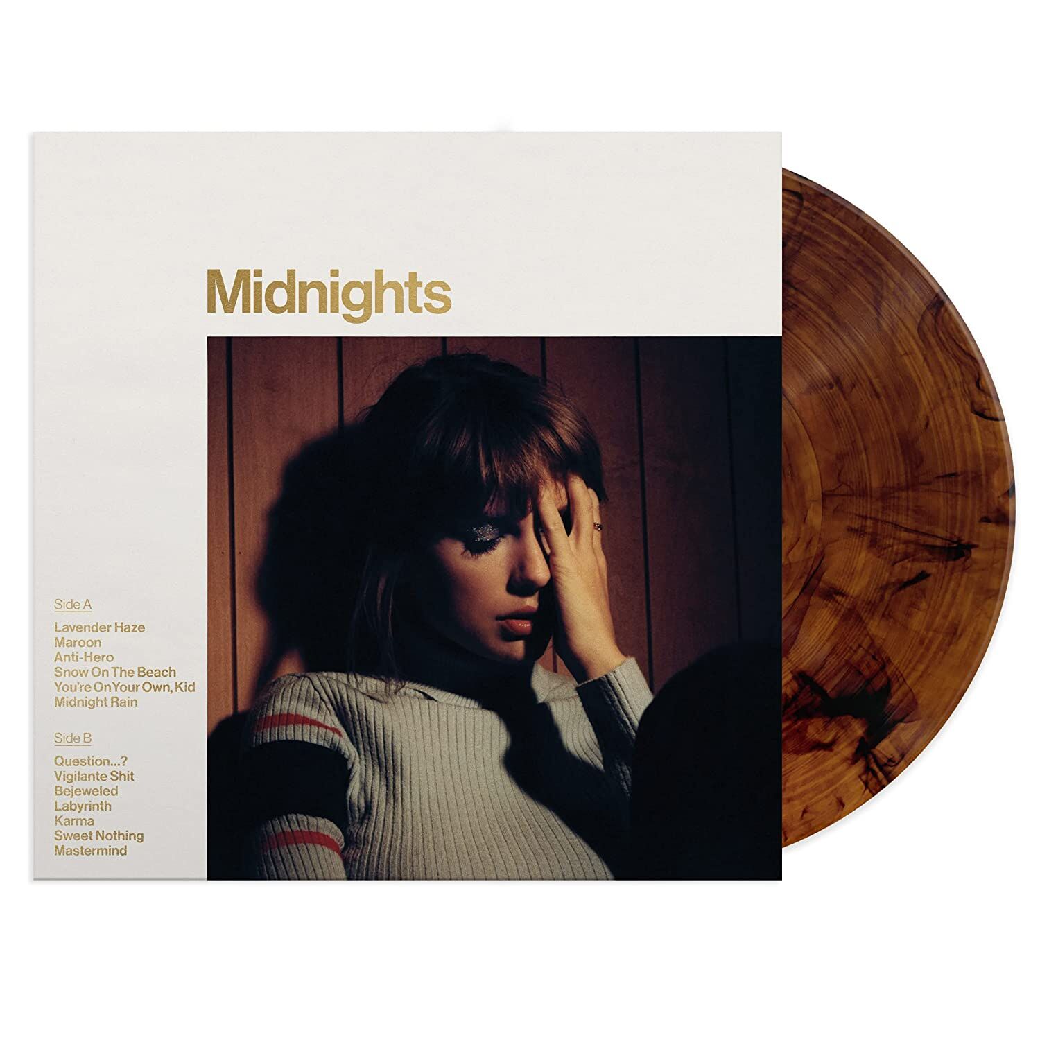 Taylor Swift - Midnights (Limited Special Edition ( Mahogany Marbled Vinyl) Midnights (Limited Special Edition - ( Mahogany Marbled Vinyl ) LP