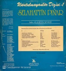 Alaattin Şensoy- Selahattin Pınar Unutulmayanlar Dizisi-1 LP