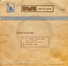 Don Paulin – If I Were A Rich Man / Chussen Kale 45'lik