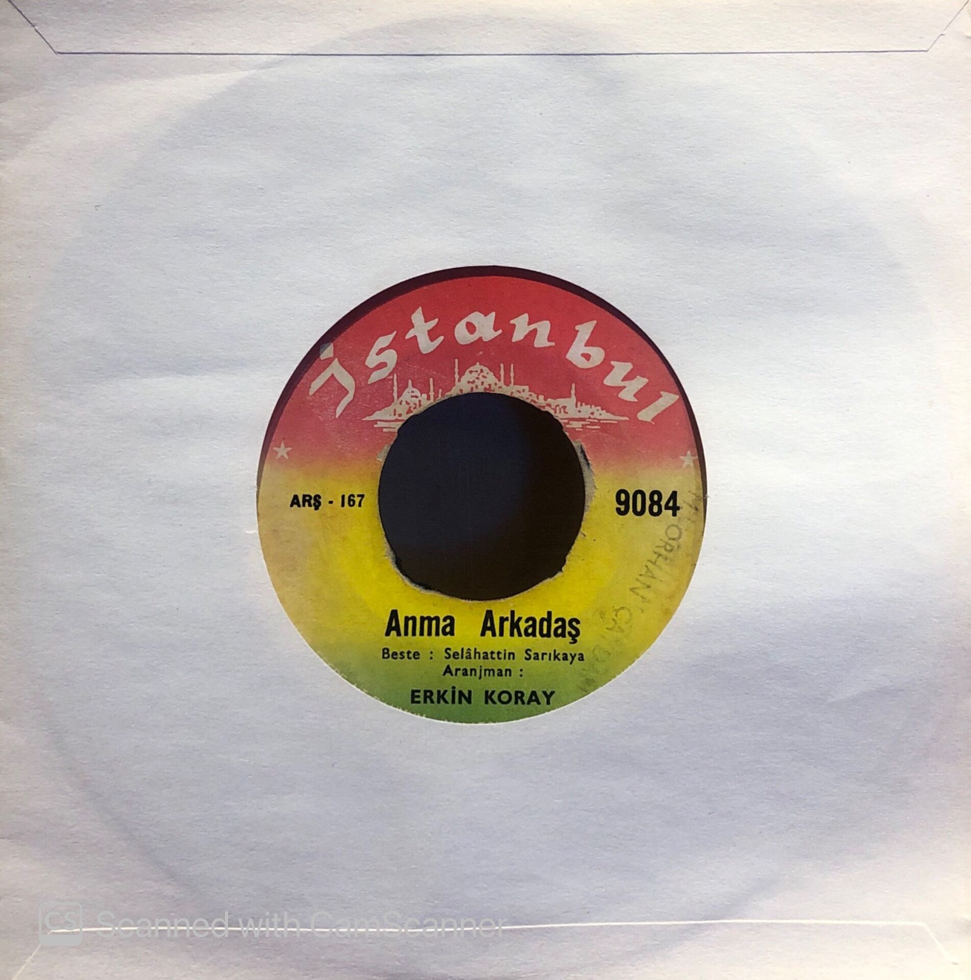 Erkin Koray - Anma Arkadaş / Anadoluda Sevdim 45lik