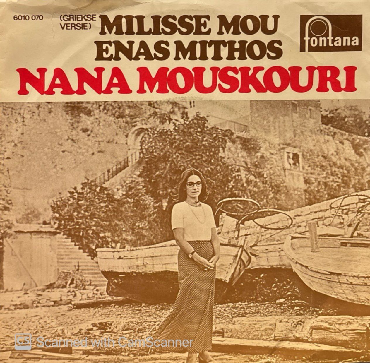 Nana Mouskouri – Milisse Mou / Enas Mithos 45'lik