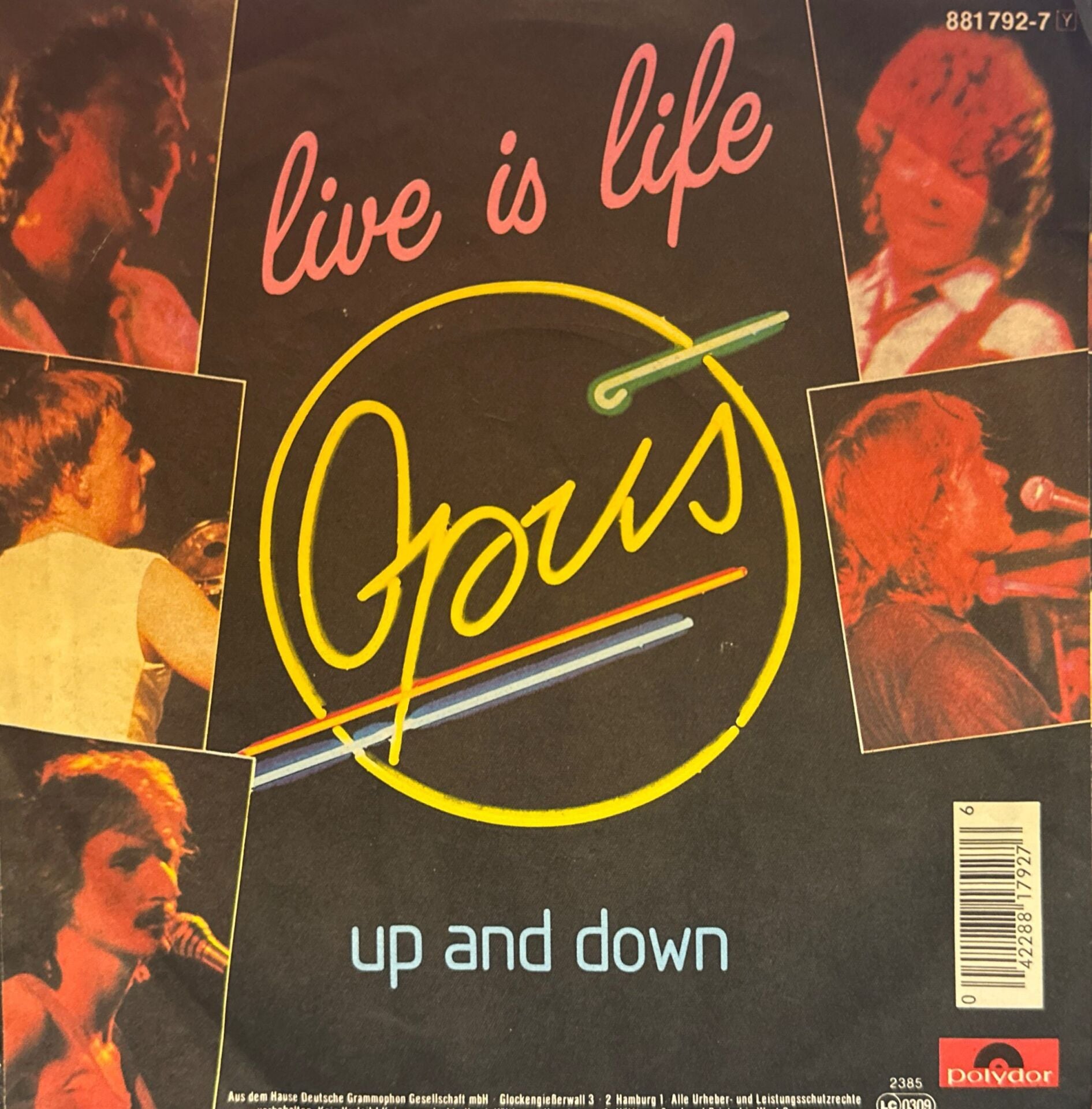 Opus – Live Is Life / Up And Down 45'lik
