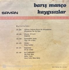Barış Manço - Unutamıyorum / Runaway 45'lik