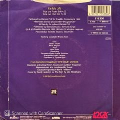 Dr. Alban – It's My Life (Club Edit) / It's My Life (Radio Edit) 45'lik