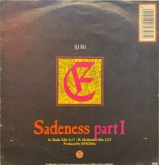 Enigma - Sadness Part I (Radio Edit) / Sadness Part I (Meditation Mix) 45'lik
