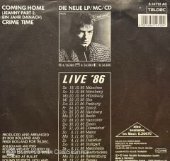 Falco – Coming Home (Jeanny Part 2, Ein Jahr Danach) / Crime Time 45'lik