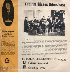 Yıldırım Gürses - Gençliğe Veda / Canım İstanbul 45lik