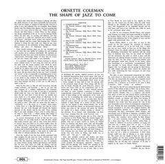 Ornette Coleman – The Shape Of Jazz To Come ( Limited Edition Blue Vinyl )