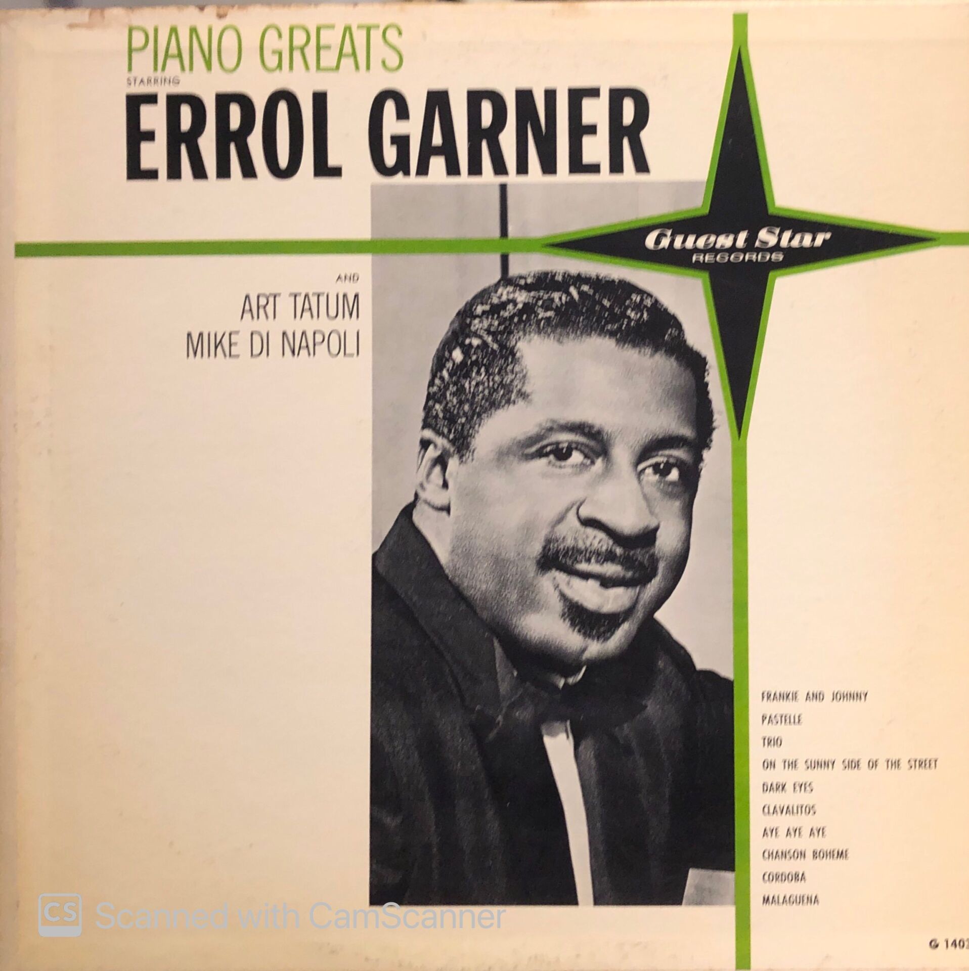 Errol Garner and Art Tatum / Mike Di Napoli – Piano Greats LP