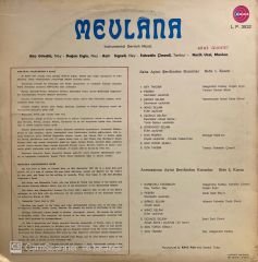 Aka Gündüz Kutbay – Mevlâna (Instrumental Dervish Music) LP