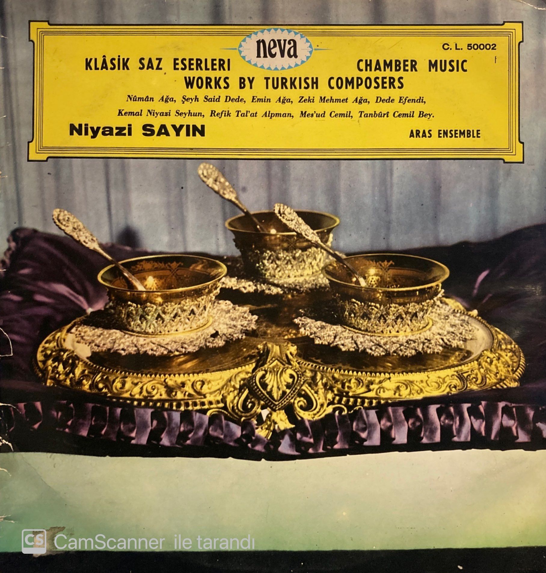 Niyazi Sayın & Aras Ensemble – Klasik Saz Eserleri - Chamber Music / Works By Turkish Composers LP