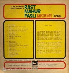Fevzi Atlıoğlu, Klasik Türk Müziği Koro Ve Saz Heyeti – Rast Mahur Faslı LP