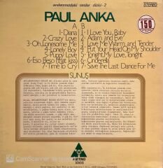 Paul Anka – Anılarımızdaki Sesler Dizisi: 2 LP