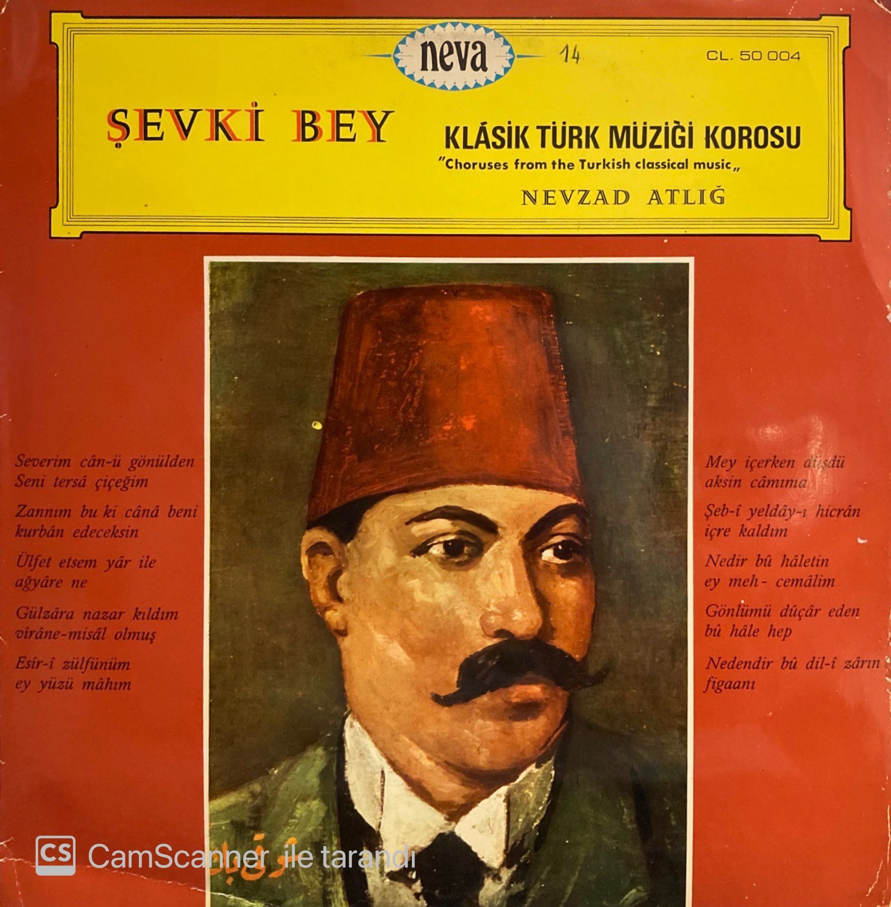 Klasik Türk Müziği Korosu – Şevki Bey LP