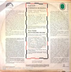 Carl Orff – Carmina Burana LP