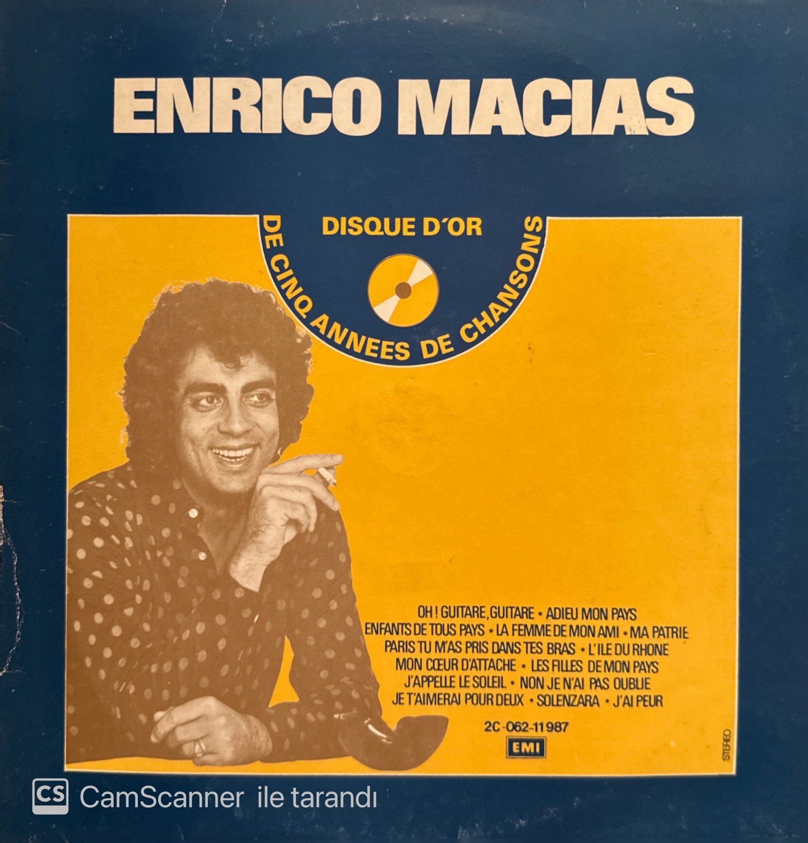 Enrico Macias – Disque D'Or De 5 Années De Chansons LP