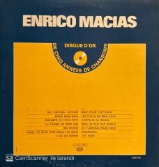 Enrico Macias – Disque D'Or De 5 Années De Chansons LP