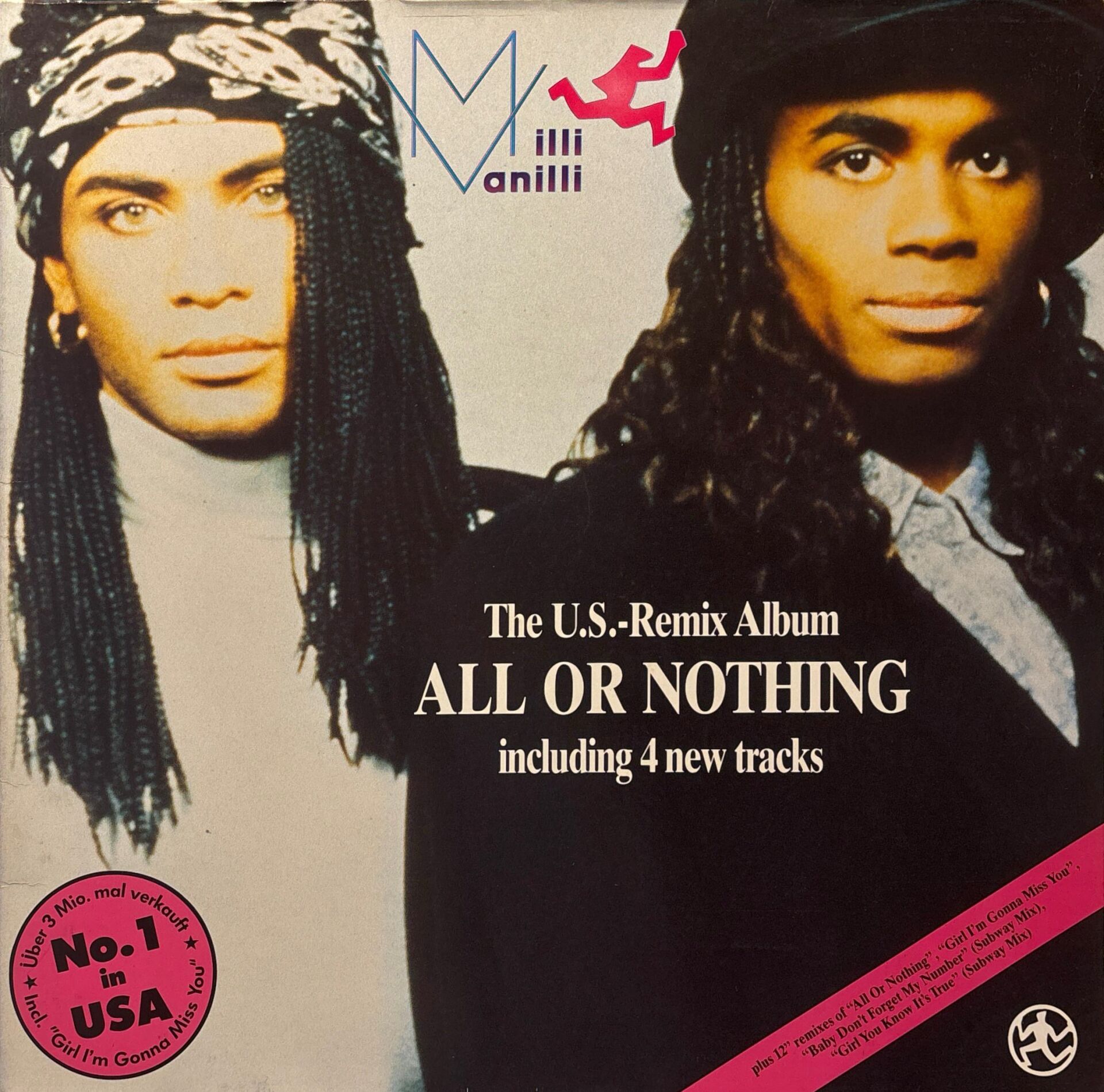 Milli Vanilli – All Or Nothing - The U.S.-Remix Album LP